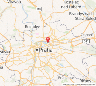 Map of Libeň, Prague
