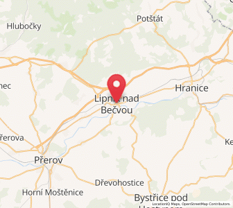 Map of Lipník nad Bečvou, Olomoucký