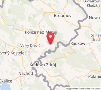 Map of Machov, Královéhradecký kraj