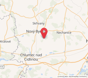 Map of Měník, Královéhradecký kraj