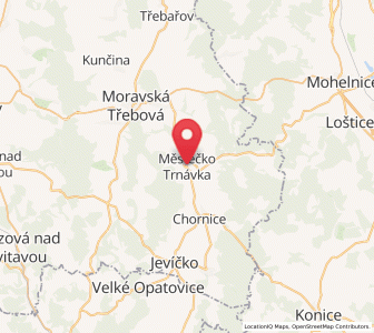 Map of Městečko Trnávka, Pardubický