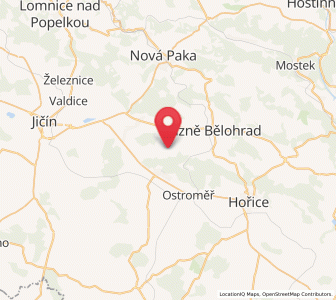 Map of Mlázovice, Královéhradecký kraj