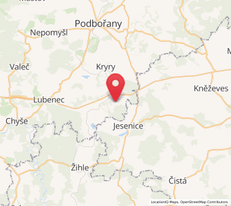 Map of Petrohrad, Ústecký kraj