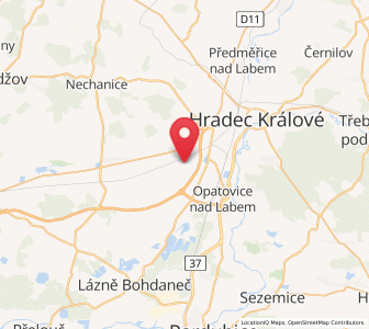 Map of Praskačka, Královéhradecký kraj