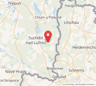 Map of Rapšach, Jihočeský kraj