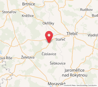 Map of Rokytnice nad Rokytnou, Vysočina