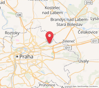 Map of Satalice, Prague