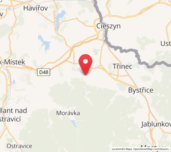Map of Smilovice, Moravskoslezský