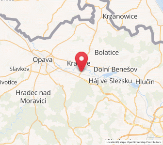 Map of Štítina, Moravskoslezský