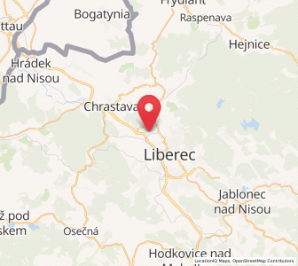Map of Stráž nad Nisou, Liberecký kraj