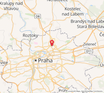 Map of Střížkov, Prague