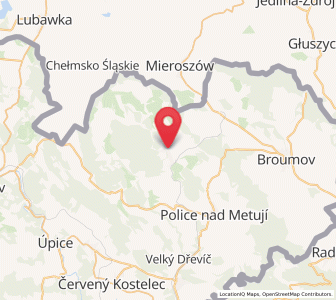 Map of Teplice nad Metují, Královéhradecký kraj