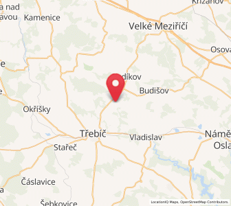Map of Trnava, Vysočina