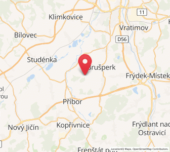 Map of Trnávka, Moravskoslezský