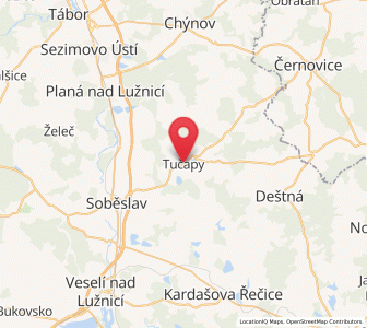 Map of Tučapy, Jihočeský kraj