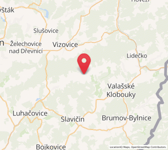 Map of Újezd, Zlín