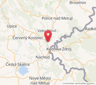 Map of Velké Poříčí, Královéhradecký kraj
