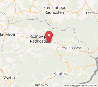 Map of Vigantice, Zlín