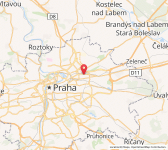 Map of Vysočany, Prague