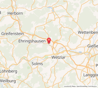 Map of Aßlar, Hesse