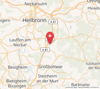 Map of Abstatt, Baden-Wurttemberg