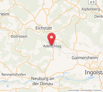 Map of Adelschlag, Bavaria