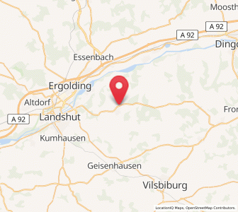 Map of Adlkofen, Bavaria