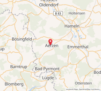 Map of Aerzen, Lower Saxony