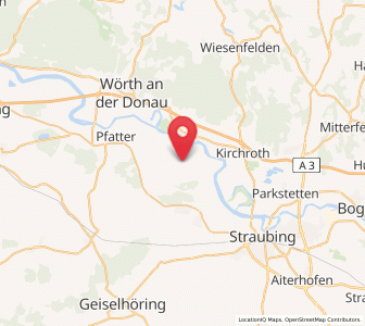 Map of Aholfing, Bavaria