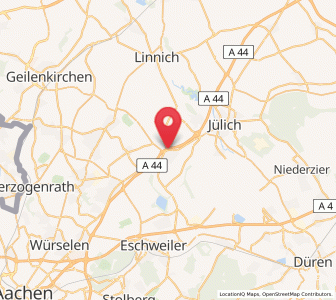 Map of Aldenhoven, North Rhine-Westphalia
