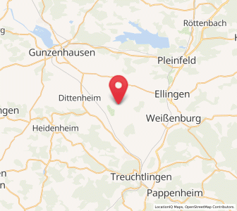 Map of Alesheim, Bavaria