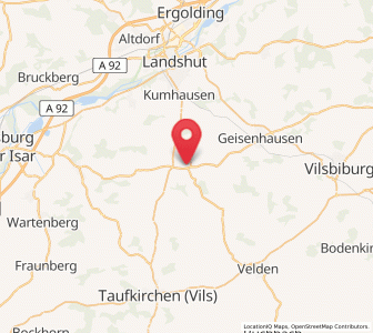 Map of Altfraunhofen, Bavaria