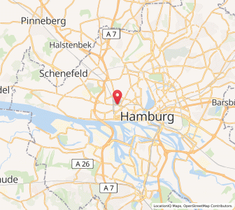 Map of Altona-Nord, Hamburg