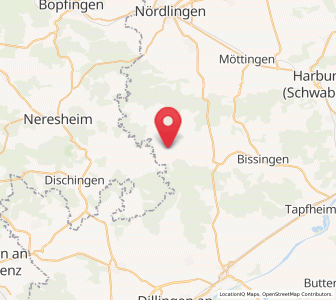Map of Amerdingen, Bavaria