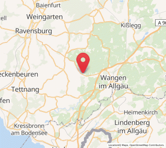 Map of Amtzell, Baden-Wurttemberg