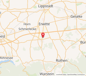 Map of Anröchte, North Rhine-Westphalia