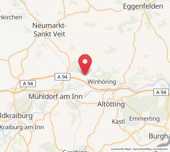 Map of Aresing, Bavaria