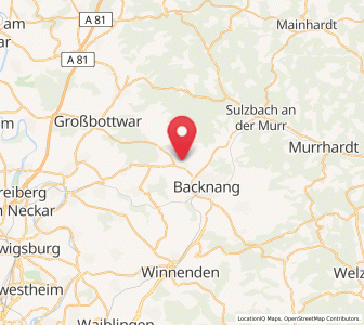 Map of Aspach, Baden-Wurttemberg