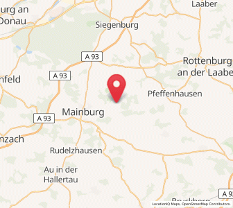 Map of Attenhofen, Bavaria