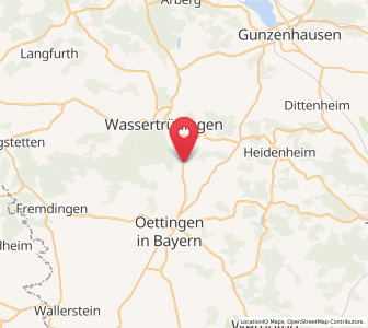 Map of Auhausen, Bavaria