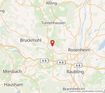 Map of Bad Aibling, Bavaria