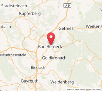 Map of Bad Berneck im Fichtelgebirge, Bavaria
