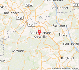 Map of Bad Neuenahr-Ahrweiler, Rheinland-Pfalz