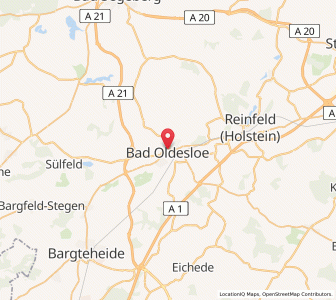 Map of Bad Oldesloe, Schleswig-Holstein