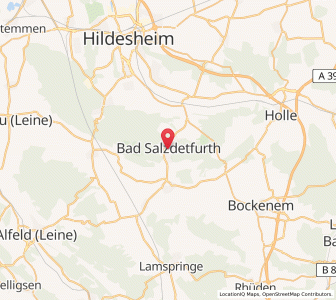 Map of Bad Salzdetfurth, Lower Saxony