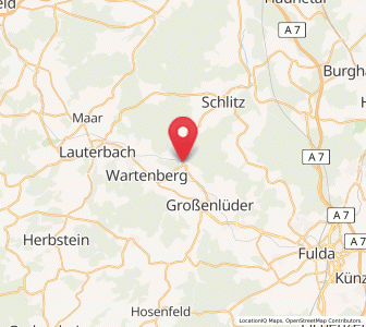 Map of Bad Salzschlirf, Hesse