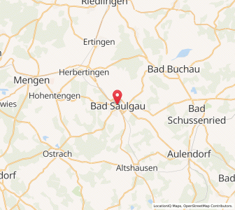 Map of Bad Saulgau, Baden-Wurttemberg