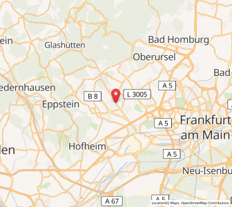 Map of Bad Soden am Taunus, Hesse