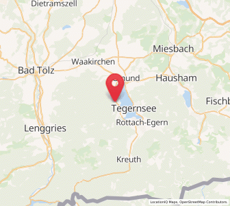 Map of Bad Wiessee, Bavaria