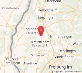 Map of Bahlingen, Baden-Wurttemberg